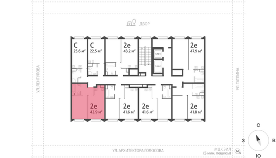 Продажа 1-комнатной квартиры 43 м², 11/15 этаж