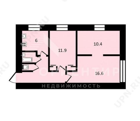 Продажа 3-комнатной квартиры 50 м², 1/5 этаж