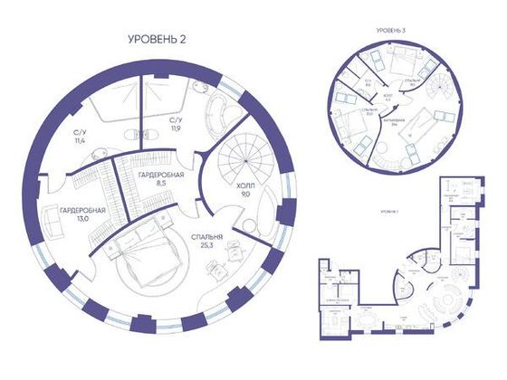 Продажа многокомнатной квартиры 391 м², 16/18 этаж