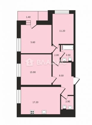 Продажа 3-комнатной квартиры 79 м², 4/32 этаж
