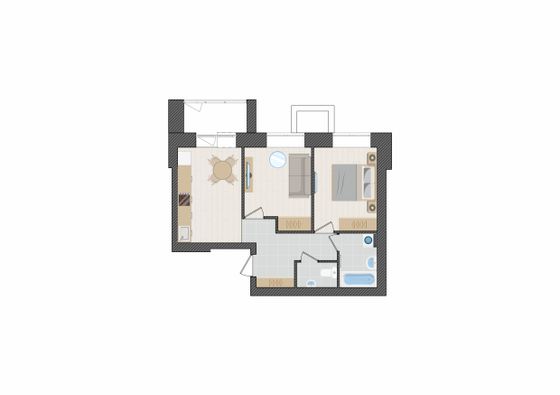 Продажа 2-комнатной квартиры 50,7 м², 1/9 этаж