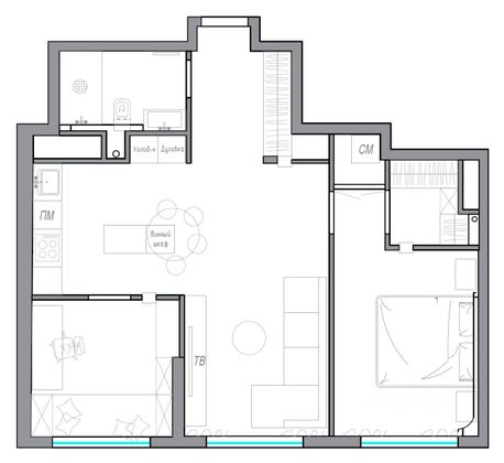 Продажа 3-комнатной квартиры 64,7 м², 28/29 этаж