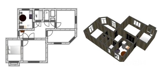 Продажа 4-комнатной квартиры 90 м², 4/4 этаж