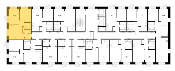 Продажа 2-комнатной квартиры 48,8 м², 10/10 этаж