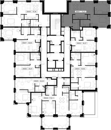 Продажа 2-комнатной квартиры 72,3 м², 6/15 этаж