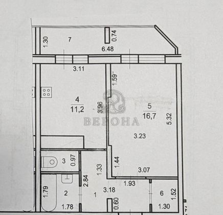 Продажа 1-комнатной квартиры 41,1 м², 12/15 этаж