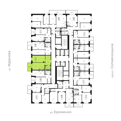 Продажа 2-комнатной квартиры 52 м², 22/24 этаж