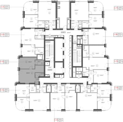 Продажа 1-комнатной квартиры 39,2 м², 24/53 этаж