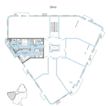 Продажа 2-комнатной квартиры 48 м², 7/8 этаж