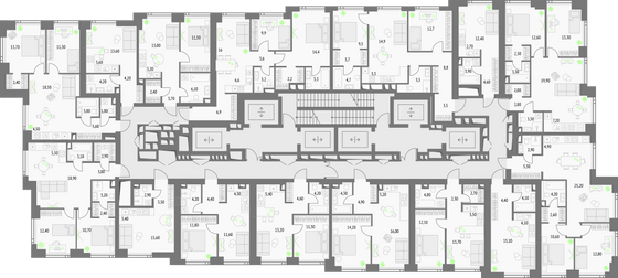 Продажа 1-комнатной квартиры 39,9 м², 4/55 этаж