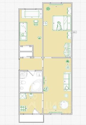 Продажа 3-комнатной квартиры 67 м², 4/5 этаж