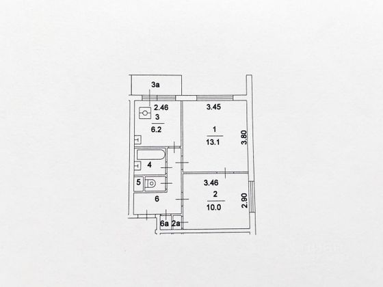 Продажа 2-комнатной квартиры 38 м², 7/14 этаж