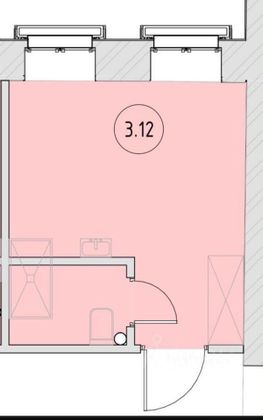 Продажа квартиры-студии 16 м², 3/5 этаж