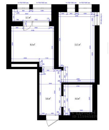 Продажа 1-комнатной квартиры 36 м², 9/27 этаж
