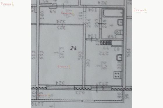 Продажа 1-комнатной квартиры 37,1 м², 2/3 этаж