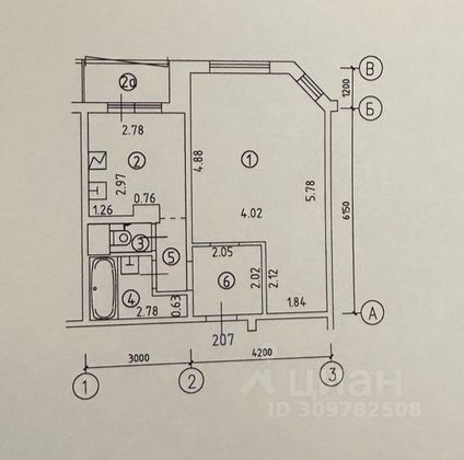 Продажа 1-комнатной квартиры 41,9 м², 8/16 этаж