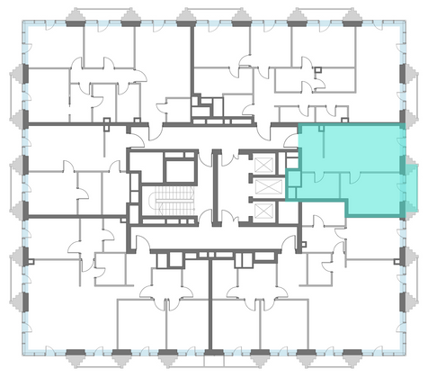 Продажа 1-комнатной квартиры 50,2 м², 8/14 этаж