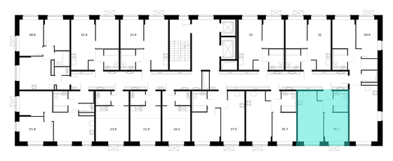 Продажа 1-комнатной квартиры 35,7 м², 9/10 этаж