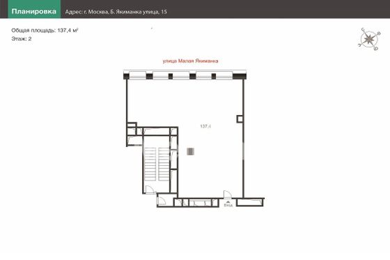 Продажа квартиры со свободной планировкой 137 м², 2/22 этаж