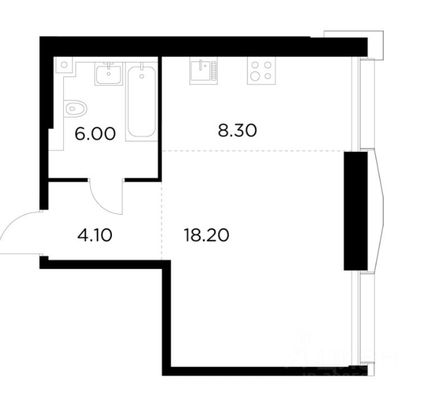 Продажа 1-комнатной квартиры 36,6 м², 15/30 этаж