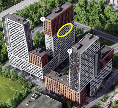 Продажа 2-комнатной квартиры 61,2 м², 18/27 этаж