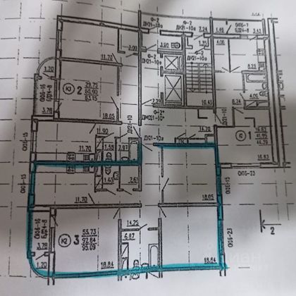 Продажа 3-комнатной квартиры 96,4 м², 5/18 этаж