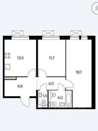 Продажа 3-комнатной квартиры 60 м², 11/25 этаж