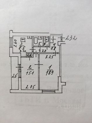 Продажа 2-комнатной квартиры 57,4 м², 9/14 этаж