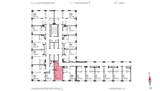 Продажа квартиры-студии 25,4 м², 2/30 этаж