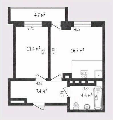 Продажа 1-комнатной квартиры 40 м², 15/18 этаж