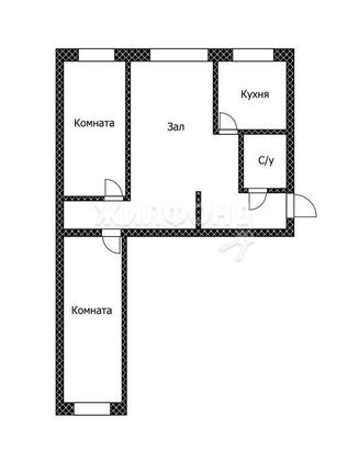 Продажа 3-комнатной квартиры 56,9 м², 1/5 этаж