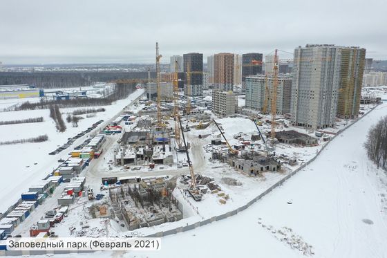 ЖК «Заповедный парк», пр. Орлово-Денисовский, 15, к. 1 — 1 кв. 2021 г.