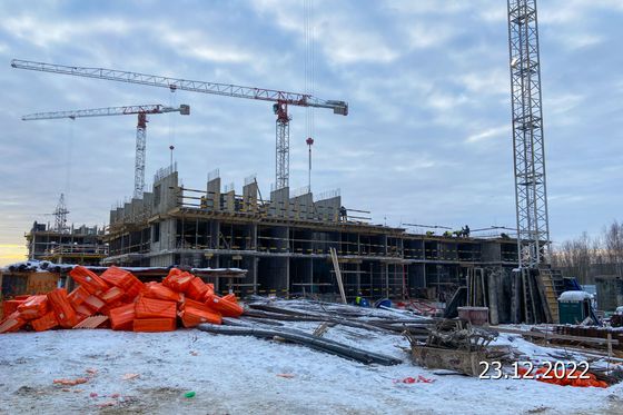 Квартал «Живи! В Рыбацком», ул. Гудиловская, 9 — 4 кв. 2022 г.