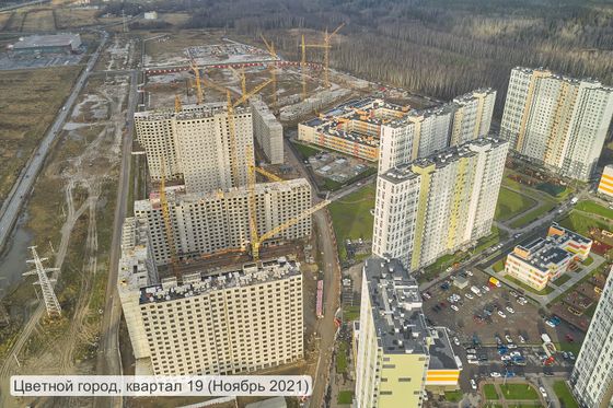 ЖК «Цветной город», Пейзажная ул., 30 — 4 кв. 2021 г.