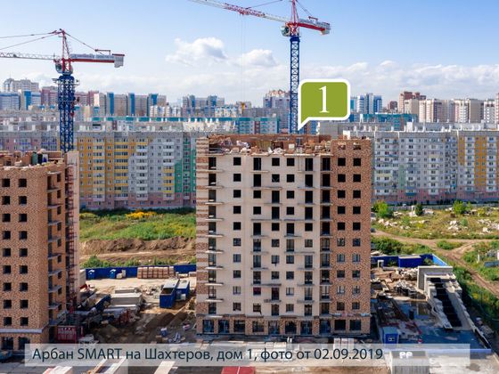 ЖК «Арбан Smart на Шахтеров» (Apбaн Cмapт нa Шaxтepoв), ул. Мужества, 10В — 3 кв. 2019 г.