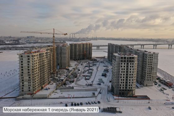 ЖК «Морская набережная. Бульвар», пр. Крузенштерна, 2 — 1 кв. 2021 г.