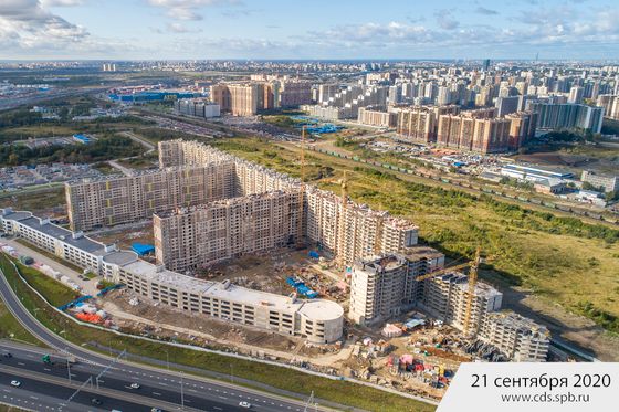 ЖК ЦДС «Московский», Пулковское ш., 42, к. 6 — 3 кв. 2020 г.