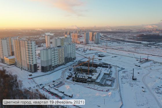 ЖК «Цветной город», Муринская дорога, 27, к. 2 — 1 кв. 2021 г.