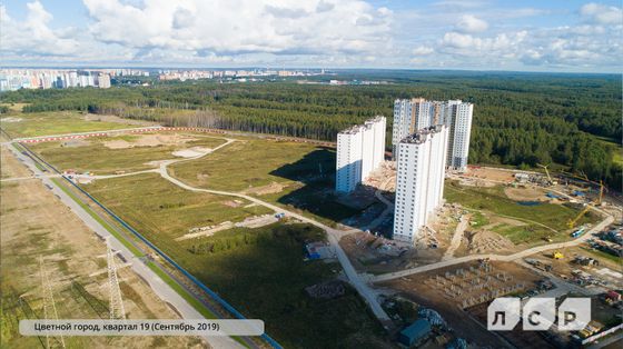 ЖК «Цветной город», Муринская дорога, 25, к. 2 — 3 кв. 2019 г.