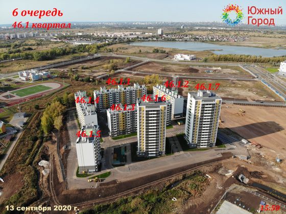 Жилой район «Южный город», ул. Челышевская, 6 — 4 кв. 2020 г.