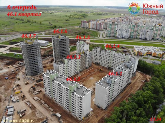 Жилой район «Южный город», ул. Челышевская, 12 — 2 кв. 2020 г.