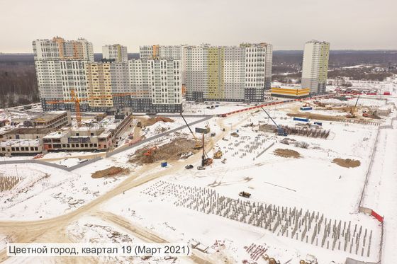 ЖК «Цветной город», Муринская дорога, 27, к. 1 — 1 кв. 2021 г.