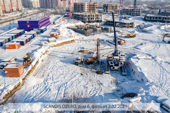 Микрорайон «SCANDIS OZERO» (Скандис Озеро), ул. Авиаторов, 34 — 1 кв. 2021 г.