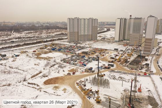 ЖК «Цветной город», Пахомовская ул., 26 — 1 кв. 2021 г.