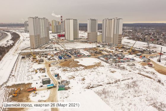 ЖК «Цветной город», Пахомовская ул., 22 — 1 кв. 2021 г.