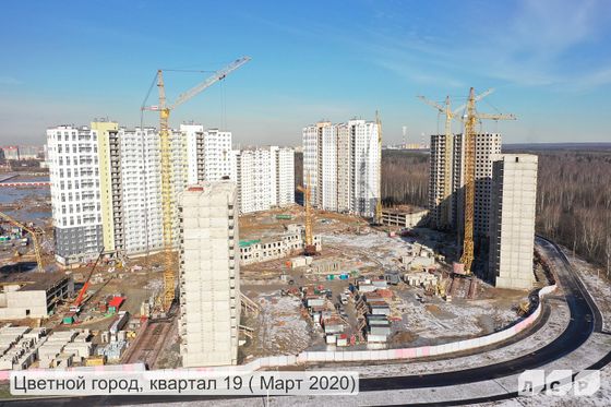 ЖК «Цветной город», Муринская дорога, 27, к. 3 — 1 кв. 2020 г.