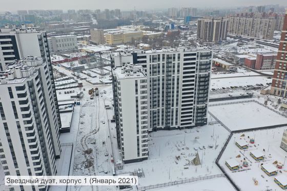 ЖК «Звездный дуэт», пр. Космонавтов, 104, к. 1 — 1 кв. 2021 г.