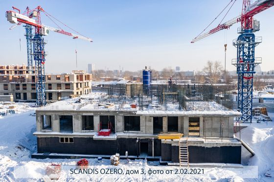 Микрорайон «SCANDIS OZERO» (Скандис Озеро), ул. Авиаторов, 22 — 1 кв. 2021 г.