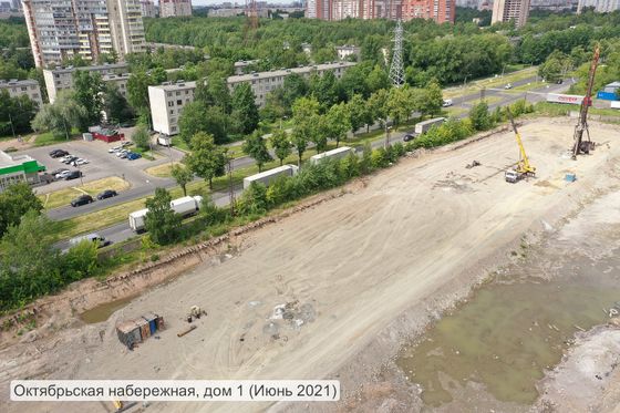 ЖК «Октябрьская набережная», пр. Большевиков, 68, к. 1 — 2 кв. 2021 г.