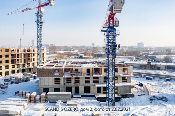 Микрорайон «SCANDIS OZERO» (Скандис Озеро), ул. Авиаторов, 24 — 1 кв. 2021 г.